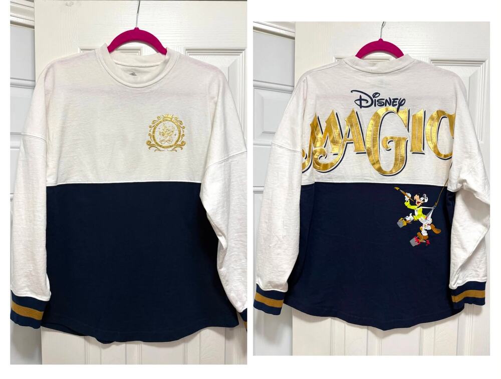 Disney Parks Adult XS Cruise Line Gold MAGIC Goofy Dog Spirit Jersey Shirt 2026